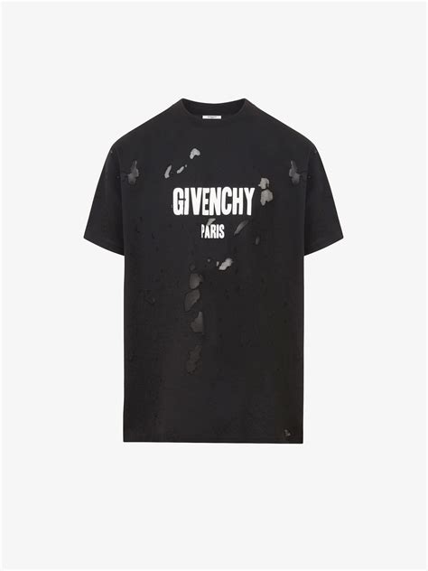 givenchy paris t shirt destroyed|givenchy t shirt price in south africa.